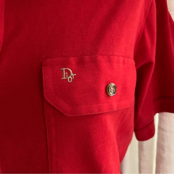 Vintage Christian Dior Red Blouse - Picture 7 of 7
